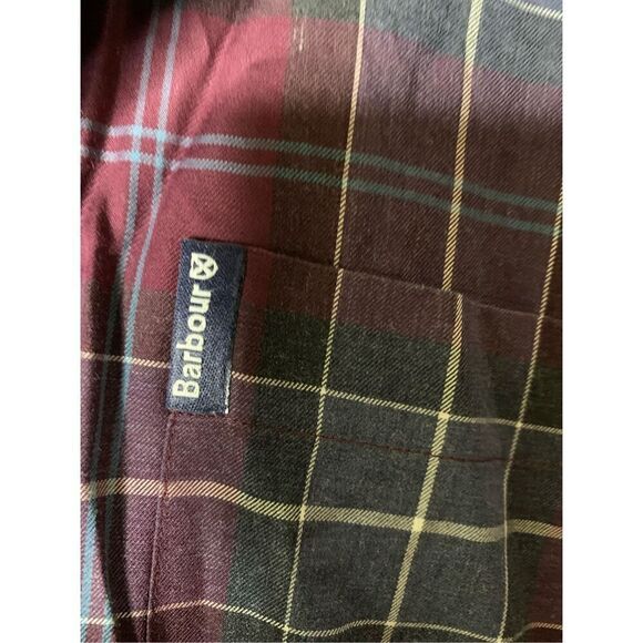 Barbour Connel shirt plaid button down tailored fit men's size large - Picture 6 of 6